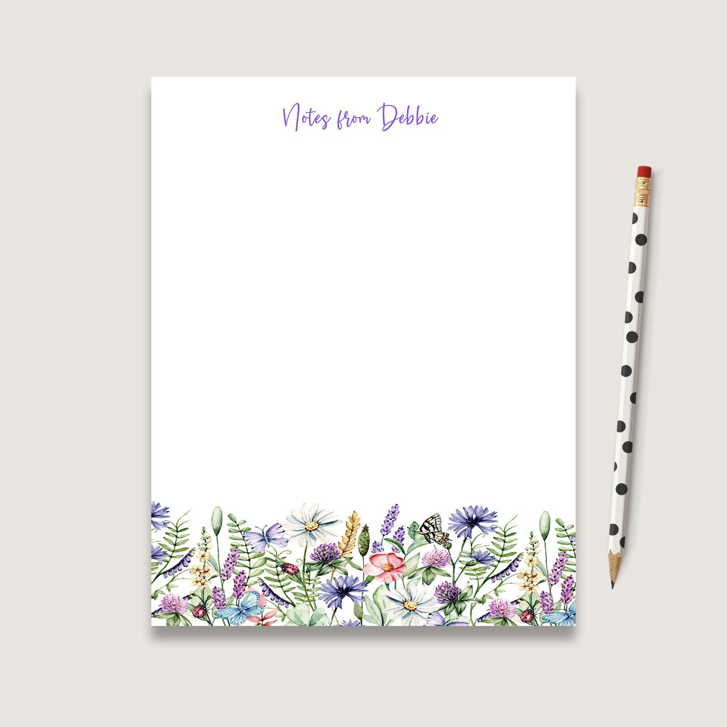 Cute stationery set personalized notepad and envelopes perfect letter writing paper to give as a gift to friend or birthday present to mom