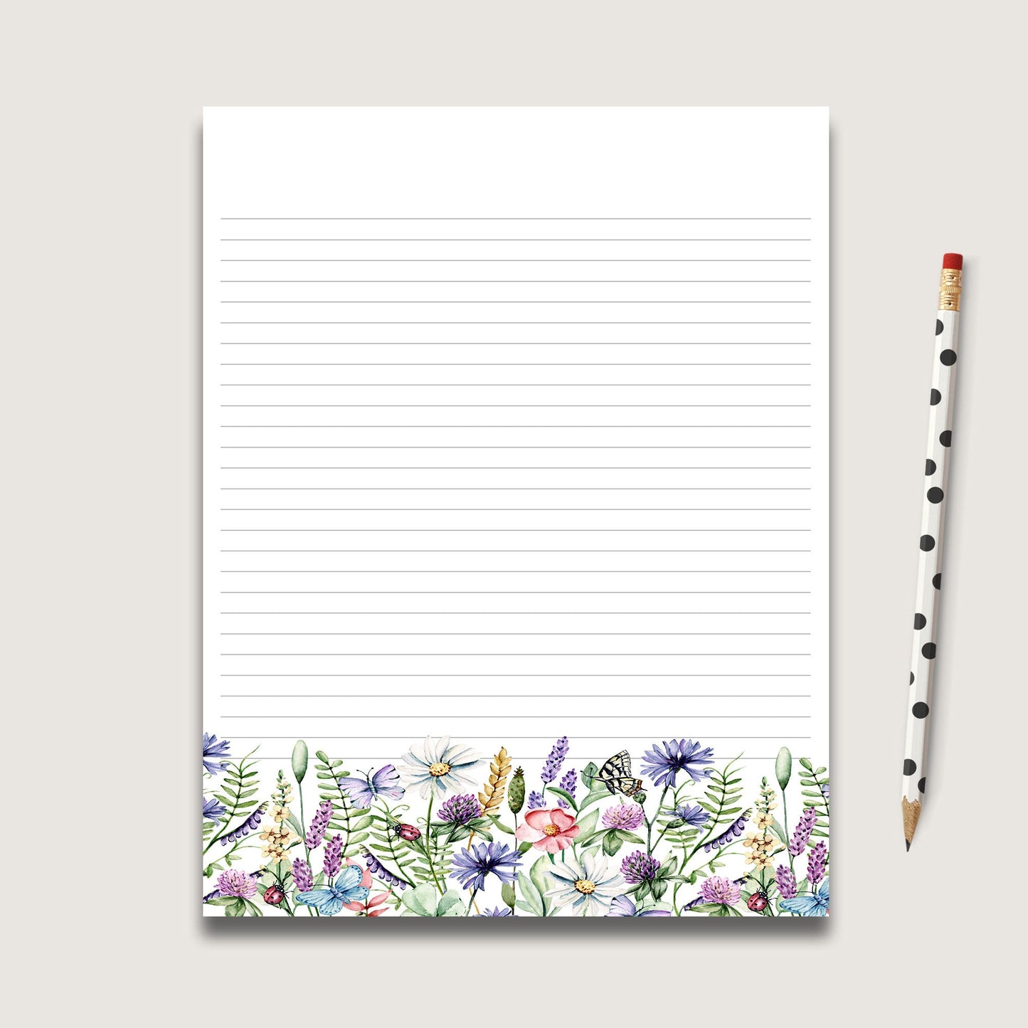 Cute stationery set personalized notepad and envelopes perfect letter writing paper to give as a gift to friend or birthday present to mom