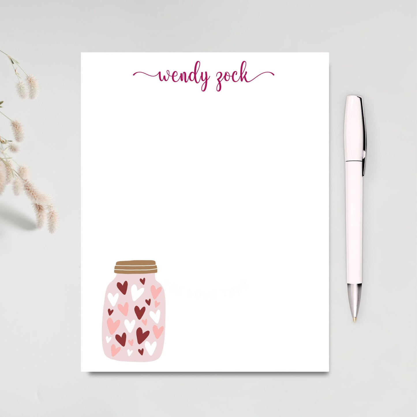 Cute Valentine's gift with a love note jar makes a cute Valentine gift personalized valentines gift to a niece or friend