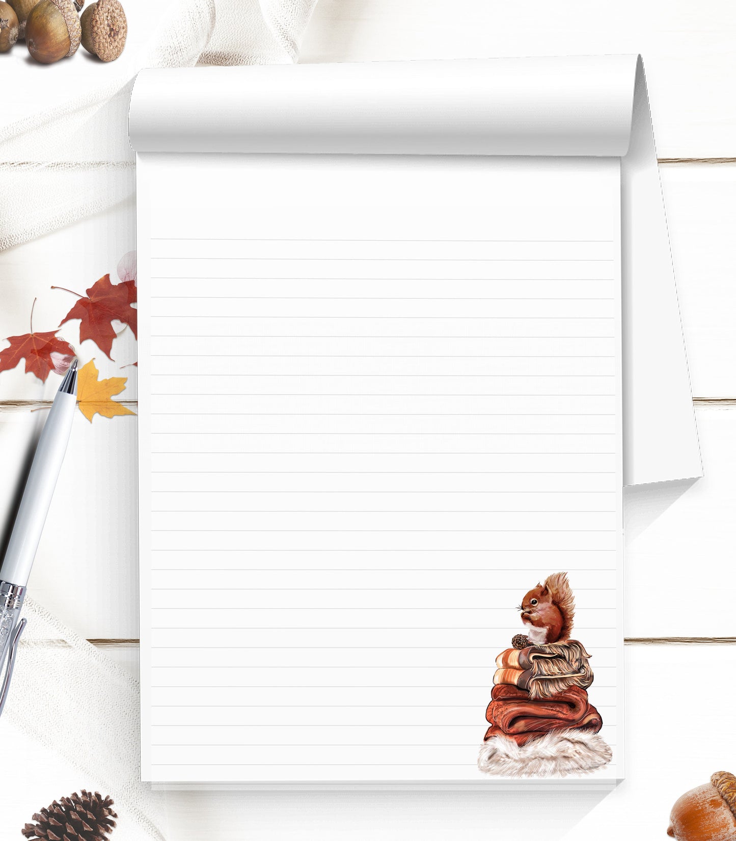 Fall stationery notepad makes a nice hostess gift or to-do-list