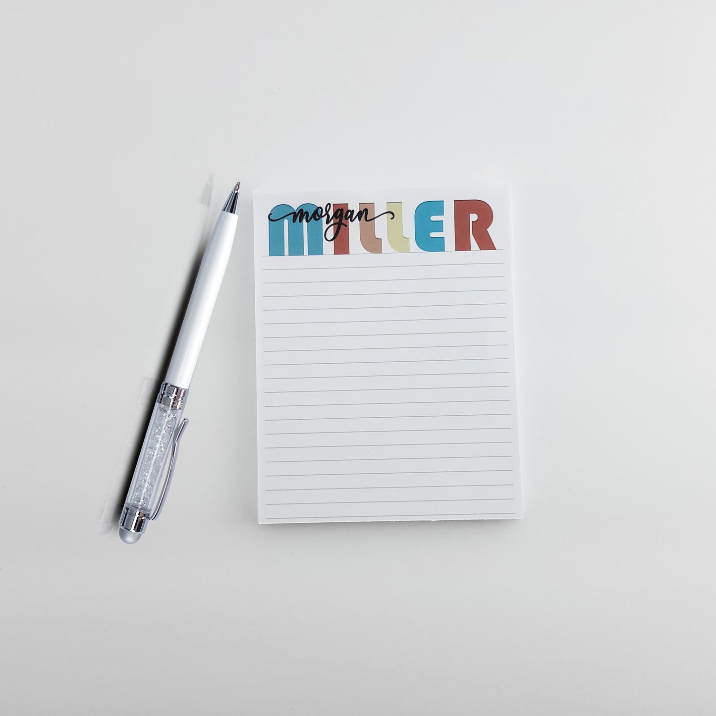 Personalized Notepad with Fun Font – Perfect for College & Birthday Gifts