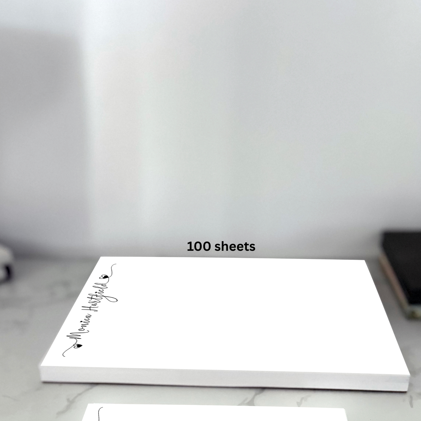 Personal stationery | 100 sheet tear-off notepad| gift for co-worker