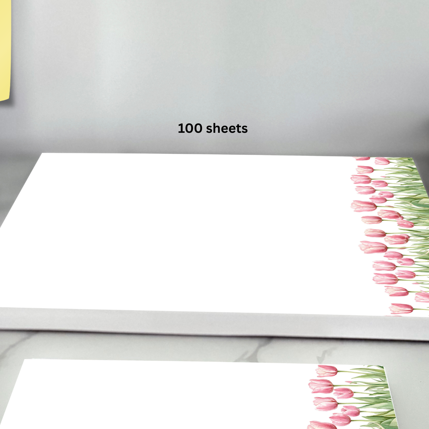 Personalized Spring stationery | 100 sheet tear-off notepad| gift for friend