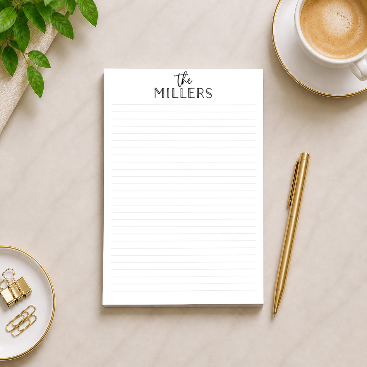 Professional stationery or family notepad gift |60 sheet note writing pad