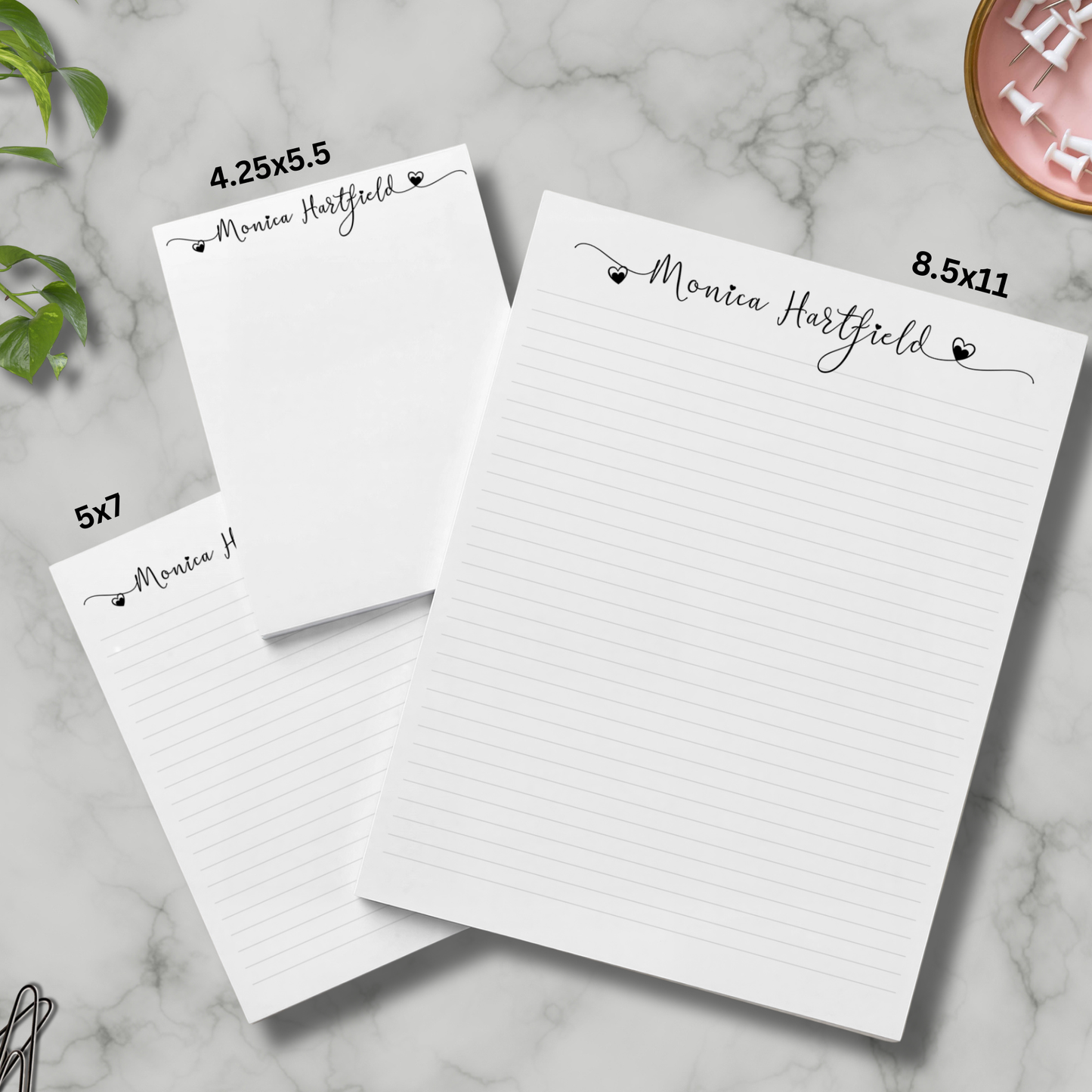 Custom stationery| appreciation gift | 60 sheet letter writing pad