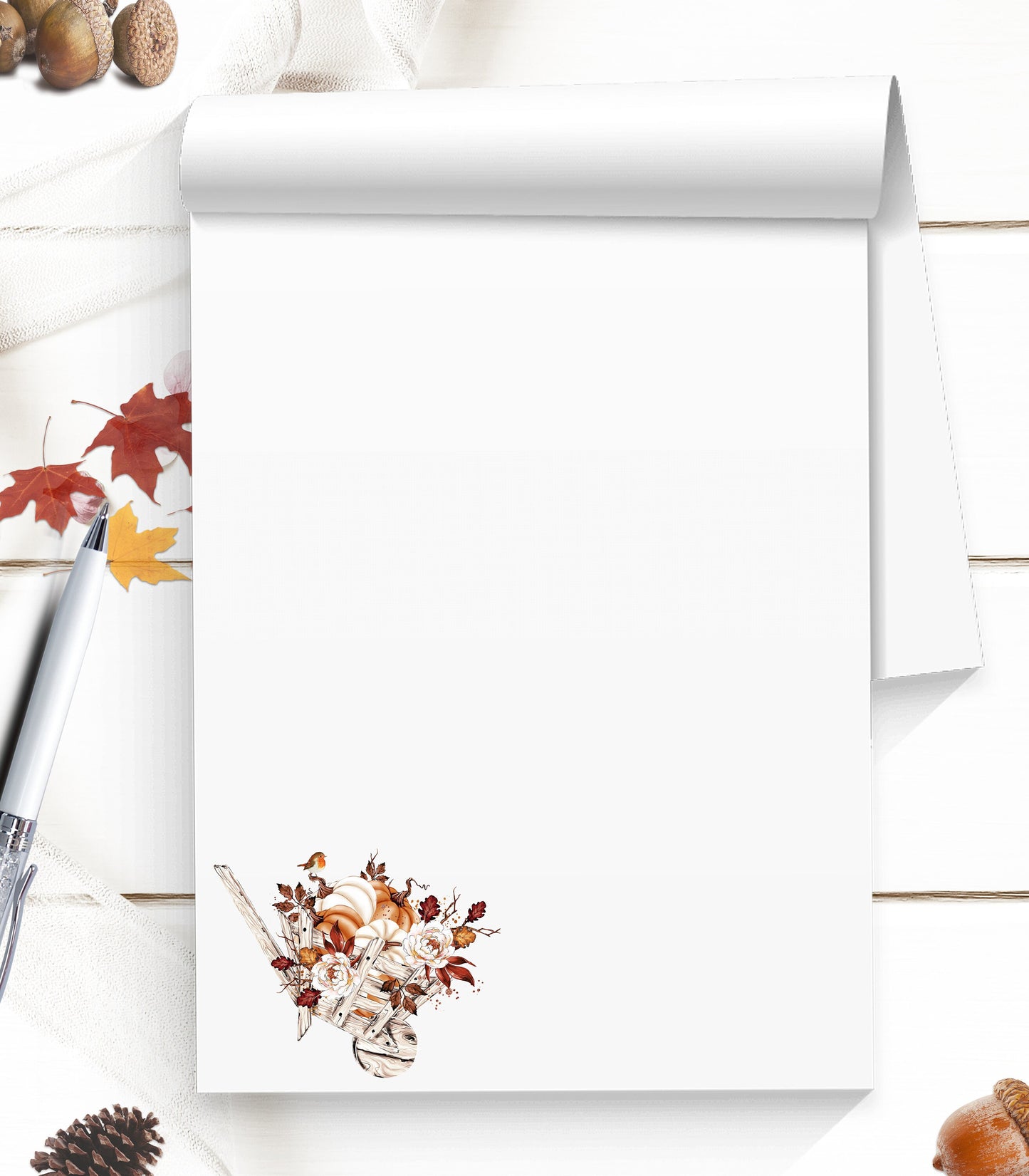 Gardner's cute stationery simple fall notepad writing paper is the perfect gift for plant lovers or a hostess gift to give thanks