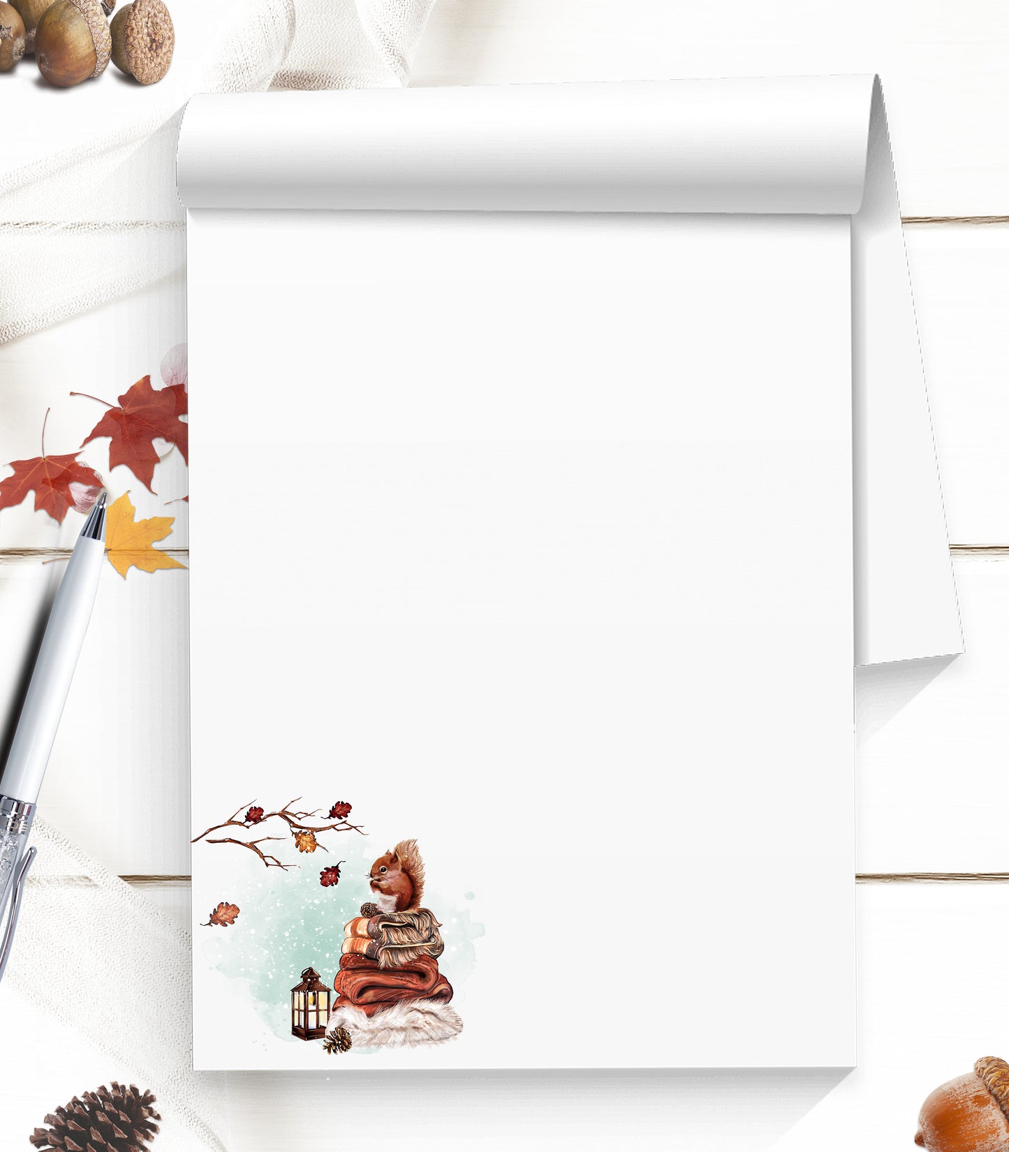 Fall writing paper custom stationery a personalized gift for a friend Christmas gift to mom