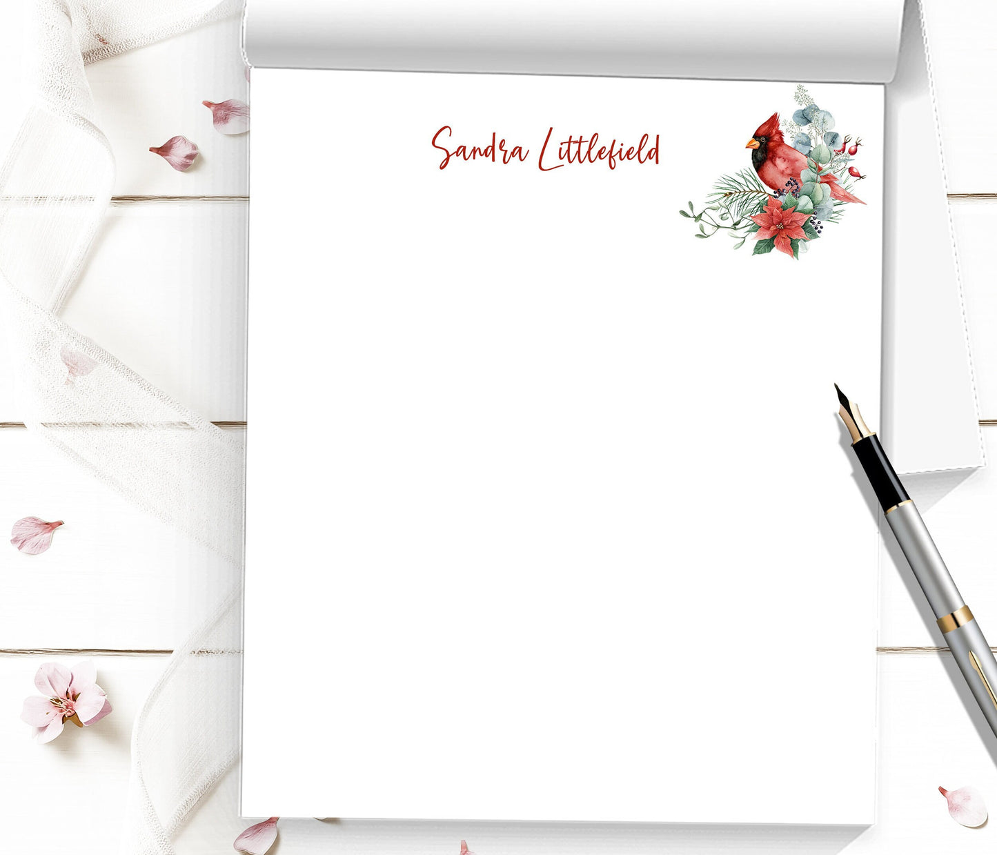 Christmas notepad pretty xmas writing paper give this as a nice stationery gift by adding different sizes or give as a white elephant gift