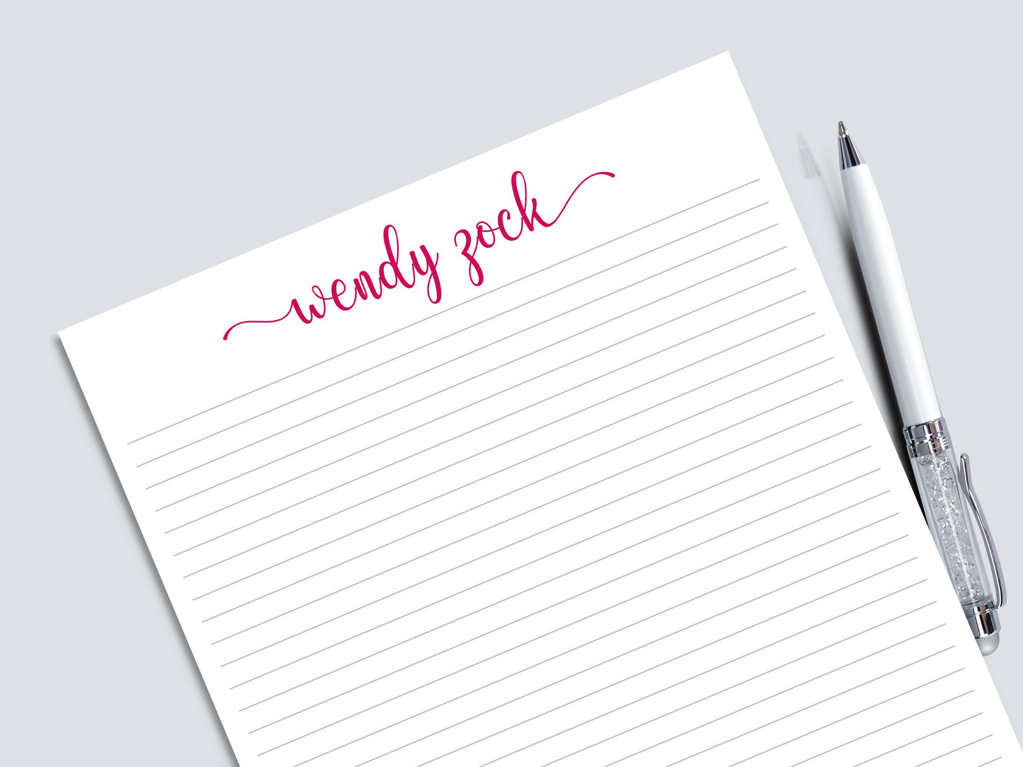 Writing paper personal notepad letter writing stationery a cute notepad font a gift for daughter  or gift for a co-worker